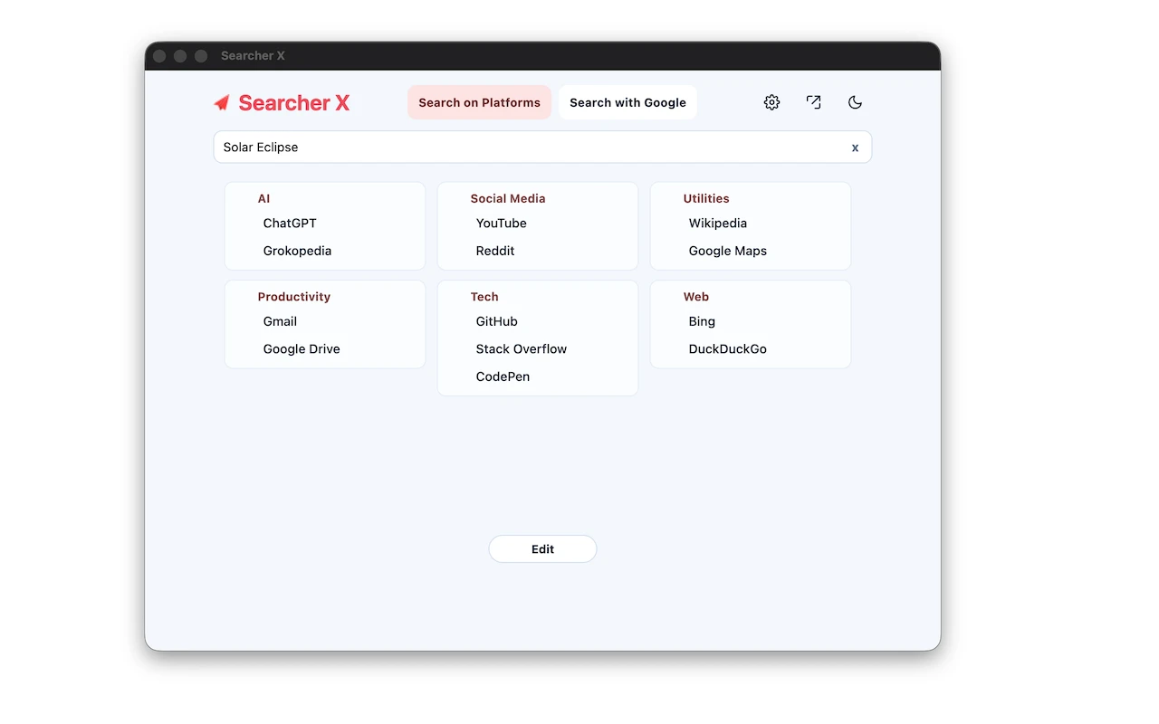 Searcher X app screenshot 1